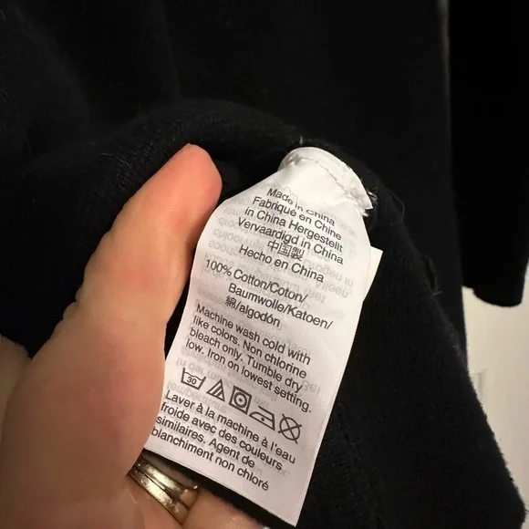 J Crew 100% Cotton Sophie Sweater Blazer Womens Small Black Preppy Academia City - Picture 4 of 4